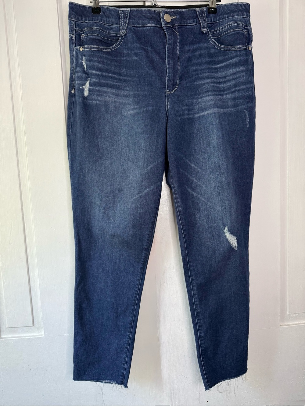 Wit & Wisdom Ab'Solution Raw Hem Stretch Jeans - 18